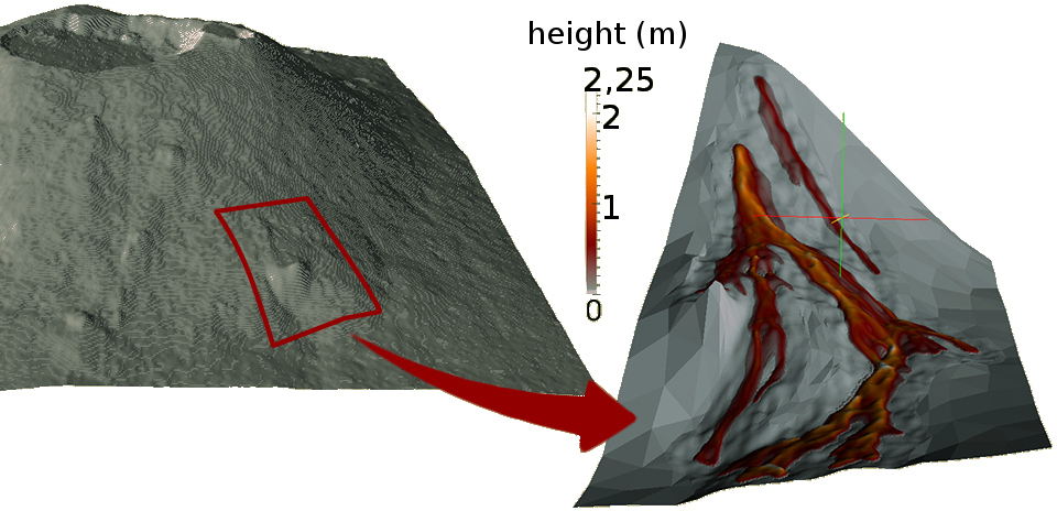 [volcanic lava flow]